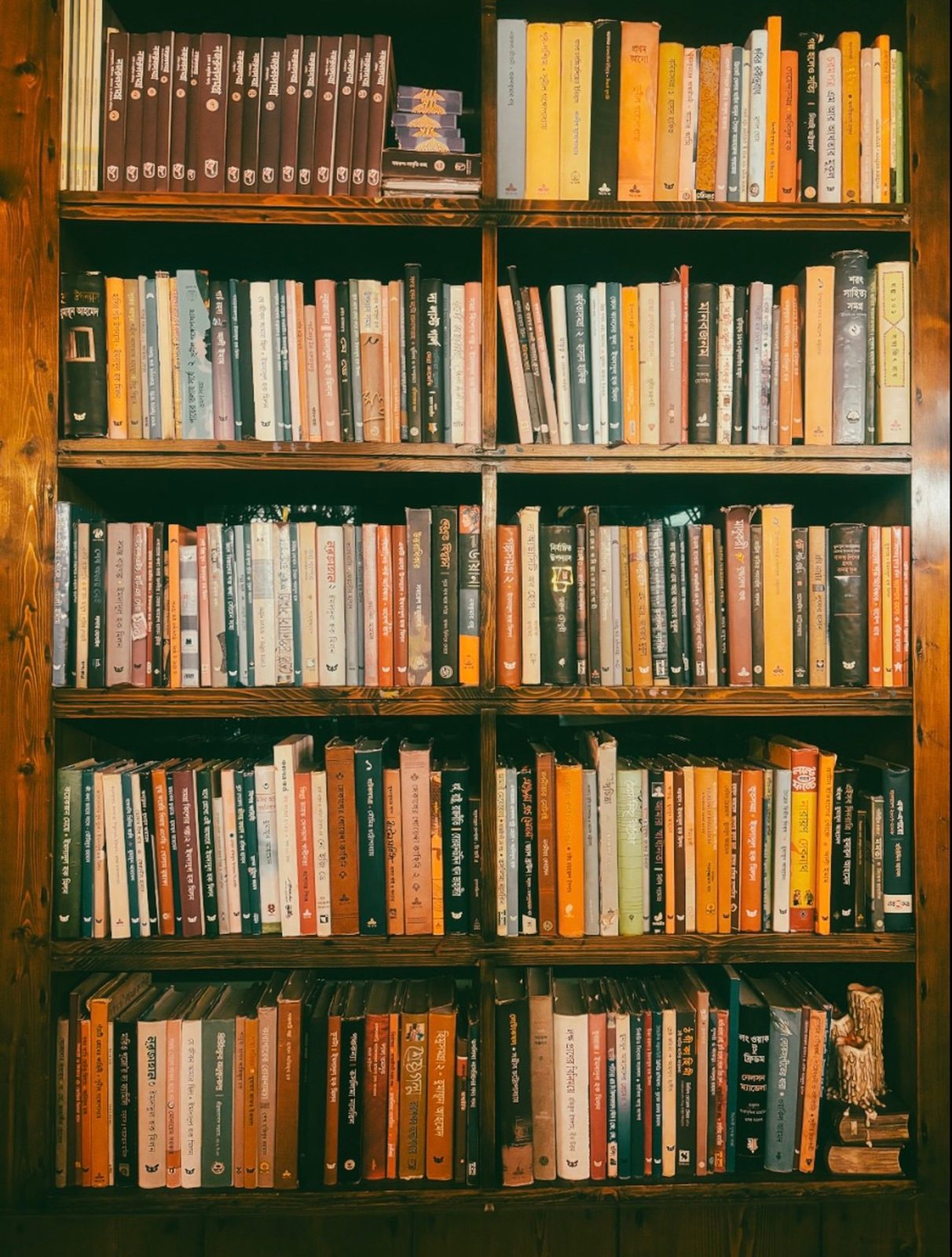 Bookshelf of reference volumes, representing decades of risk management and insurance expertise